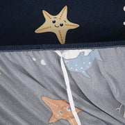 Printed Sofa Cover - Dark Blue Underwater