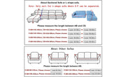 Printed Sofa Cover - Fog White Blue